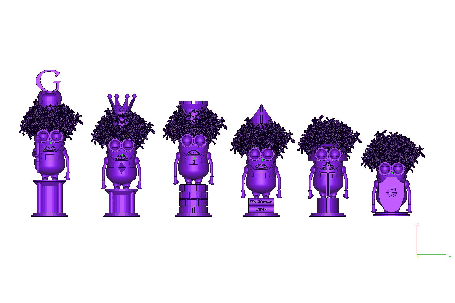 urple min chess set动漫人物游戏